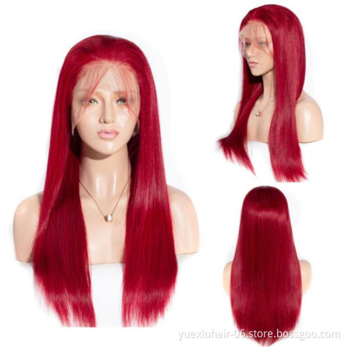150% 220% 250% Density HD Full Lace Human Hair Wigs For Black Women,Wholesale Brazilian Virgin Hair Transparent Lace Front Wig